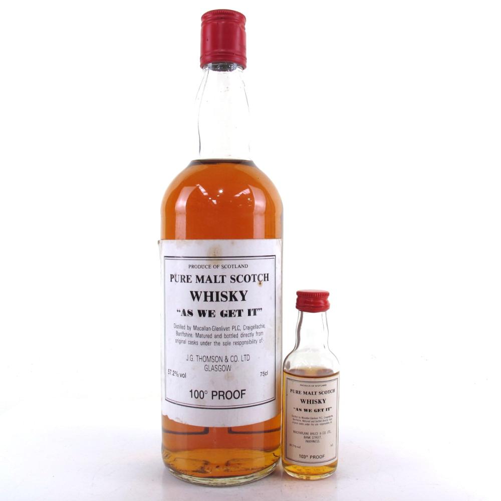 Macallan As We Get It 1980s / with Miniature 5cl