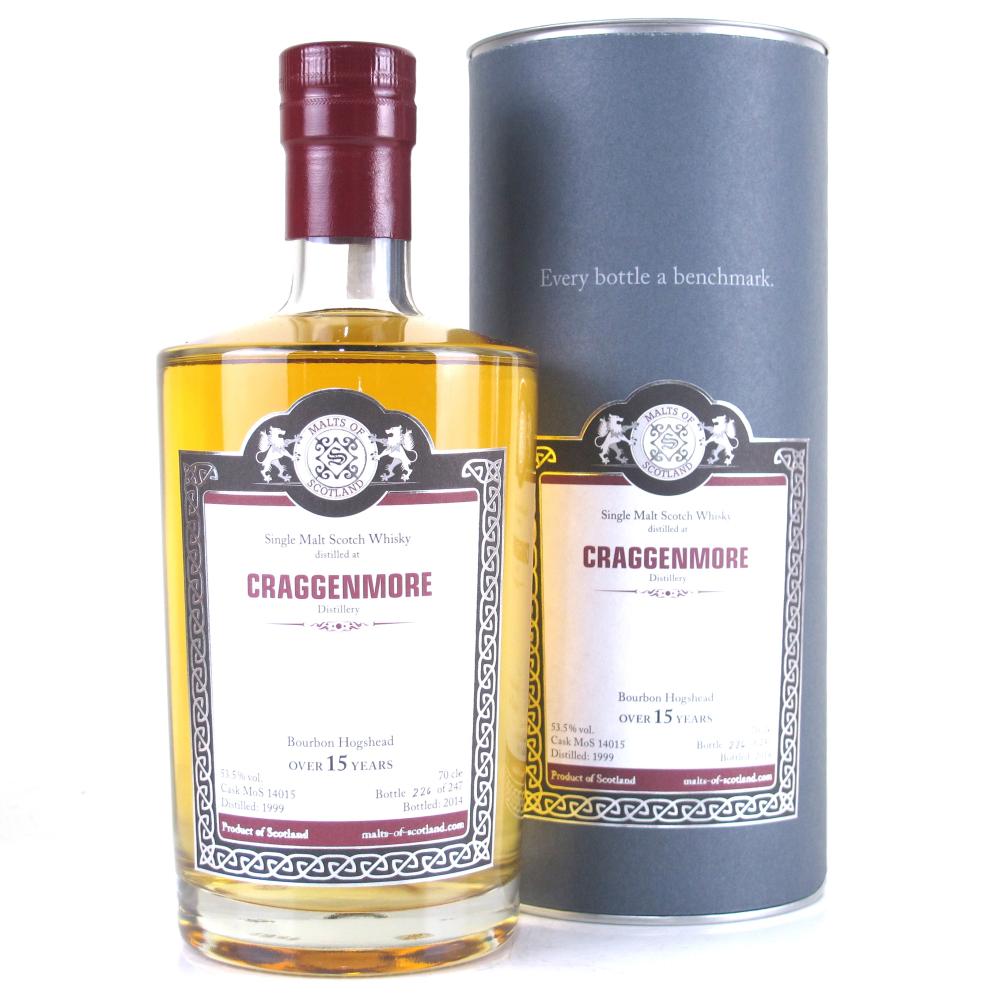 Cragganmore 1999 Malts of Scotland 15 Year Old