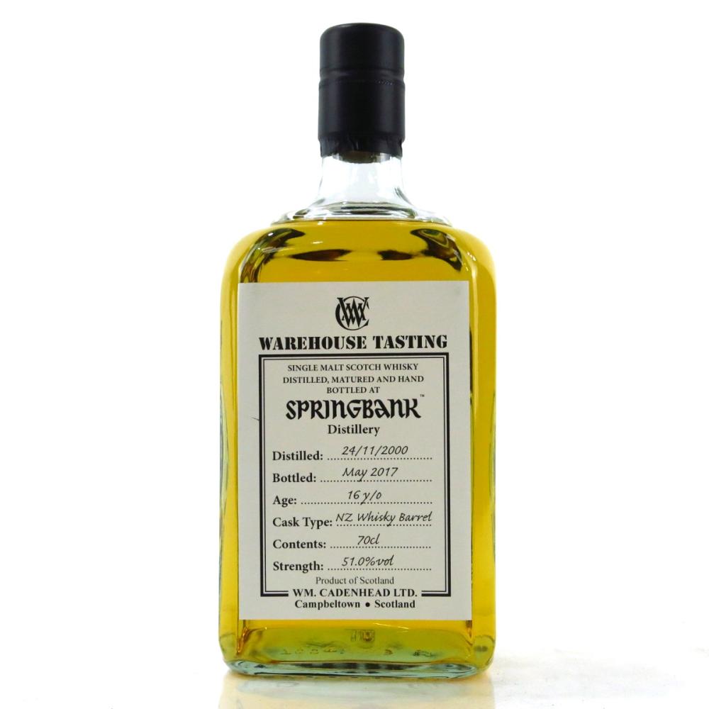 Springbank 2000 Cadenhead's 16 Year Old / Warehouse Tasting