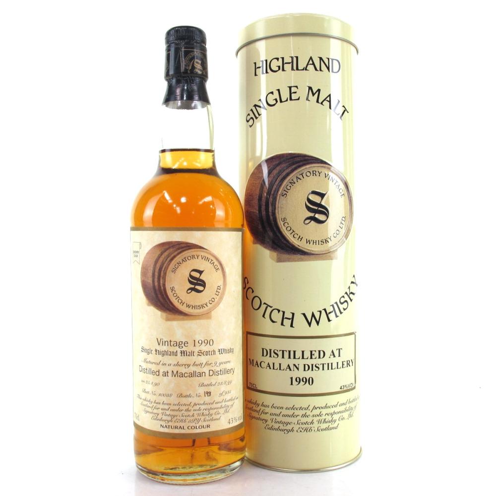 Macallan 1990 Signatory Vintage 9 Year Old
