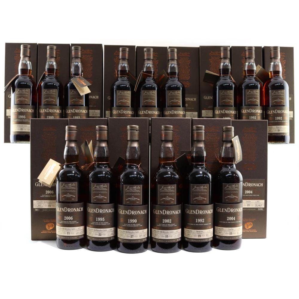 Glendronach Single Cask Batch #16 Collection 15 x 70cl