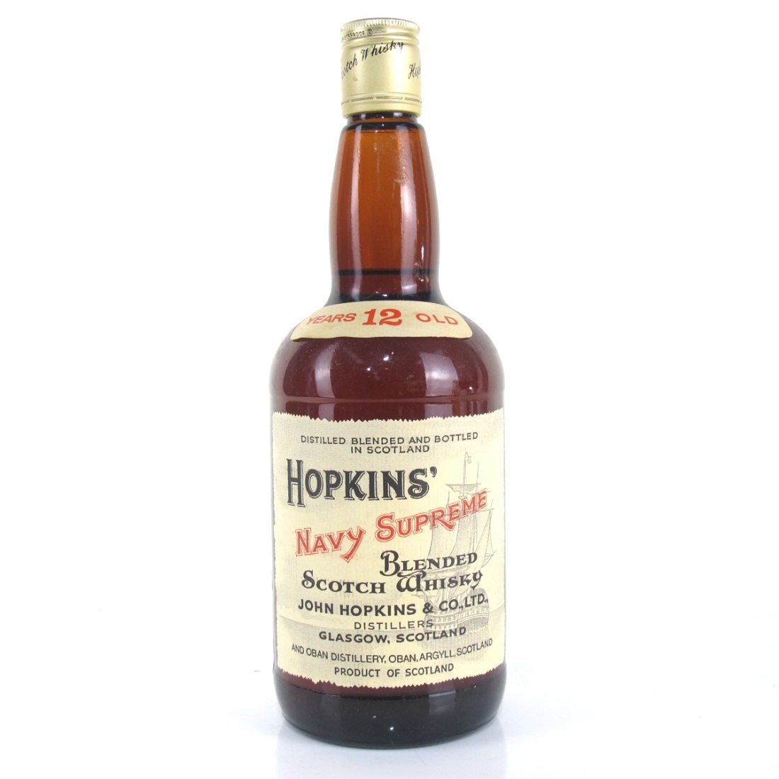 Hopkins' Navy Supreme 12 Year Old Circa 1970s/1980s