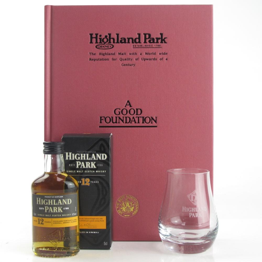 Highland Park 12 Year Old 5cl / with Glass and Book