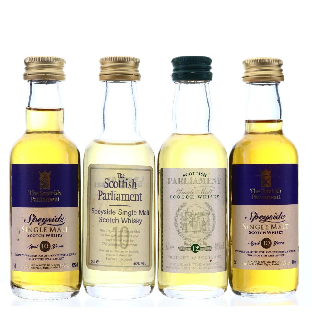 Scottish Parliament Single Malt Miniature x 4