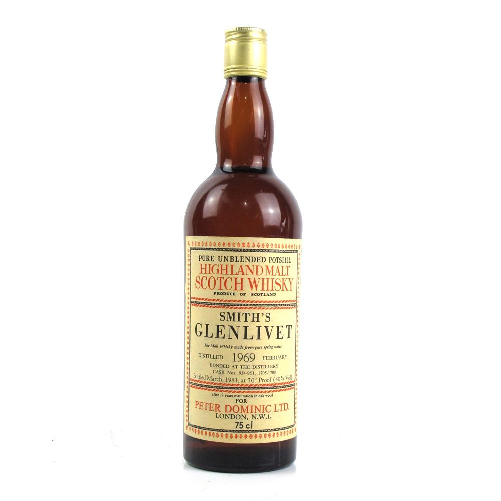 Glenlivet 1969 Smith's 12 Year Old / Peter Dominic Ltd