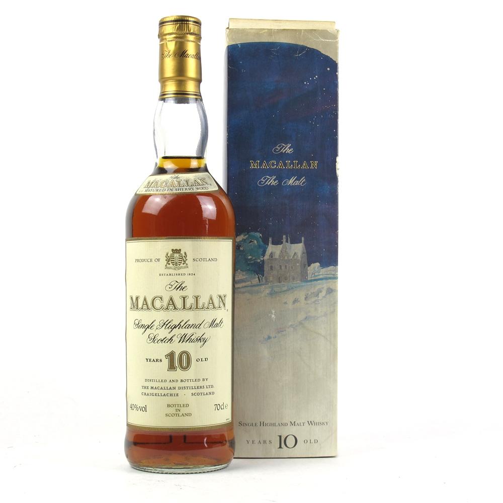 Macallan 10 Year Old Limited Edition Christmas Box 1990s