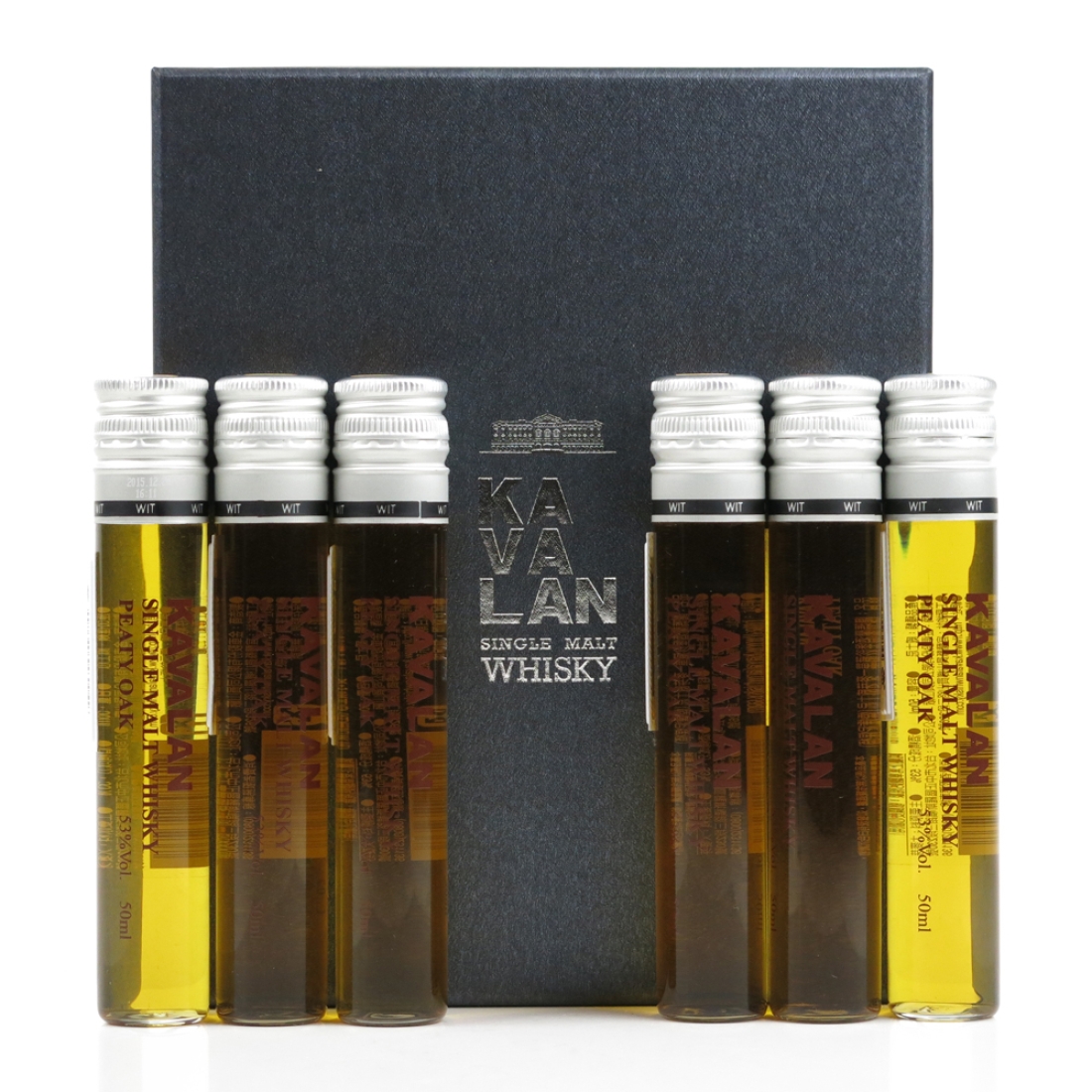 Kavalan Peaty Oak Test Tube Gift Pack 6 x 5cl