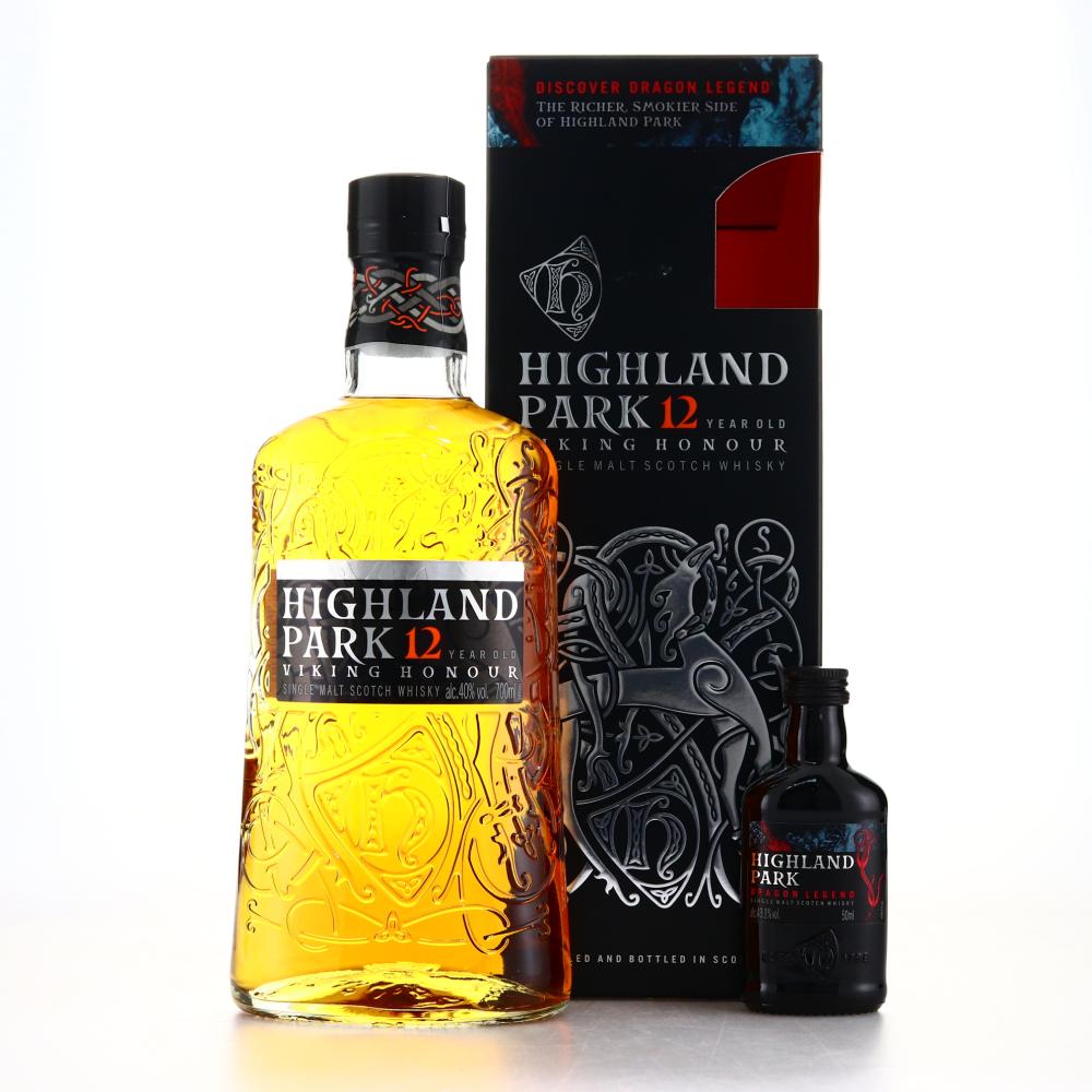 Highland Park 12 Year Old Viking Honour / with Dragon Legend Miniature 5cl