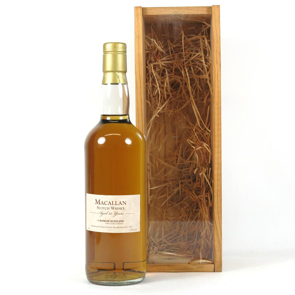 Macallan 23 Year Old Bank of Scotland / Royal Mile Whiskies 