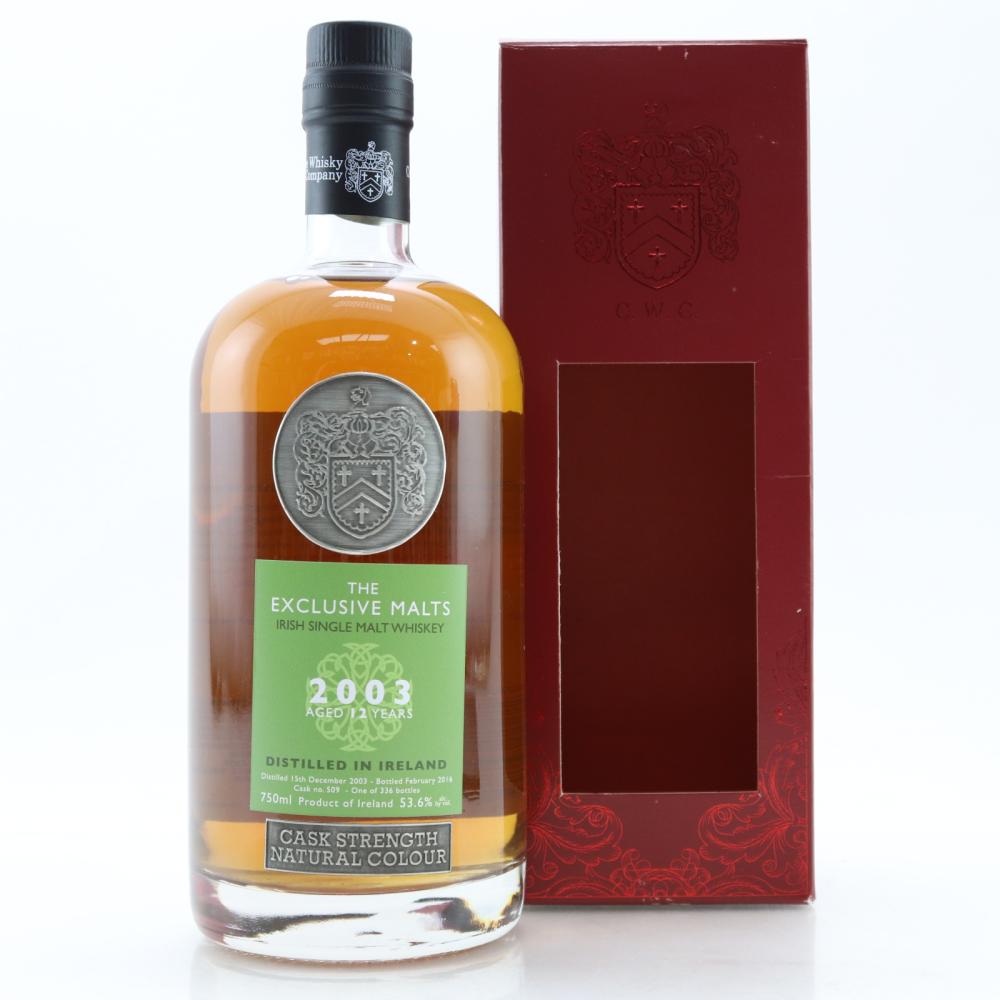 Irish Single Malt 2003 Exclusive Malt 12 Year Old 75cl / US Import