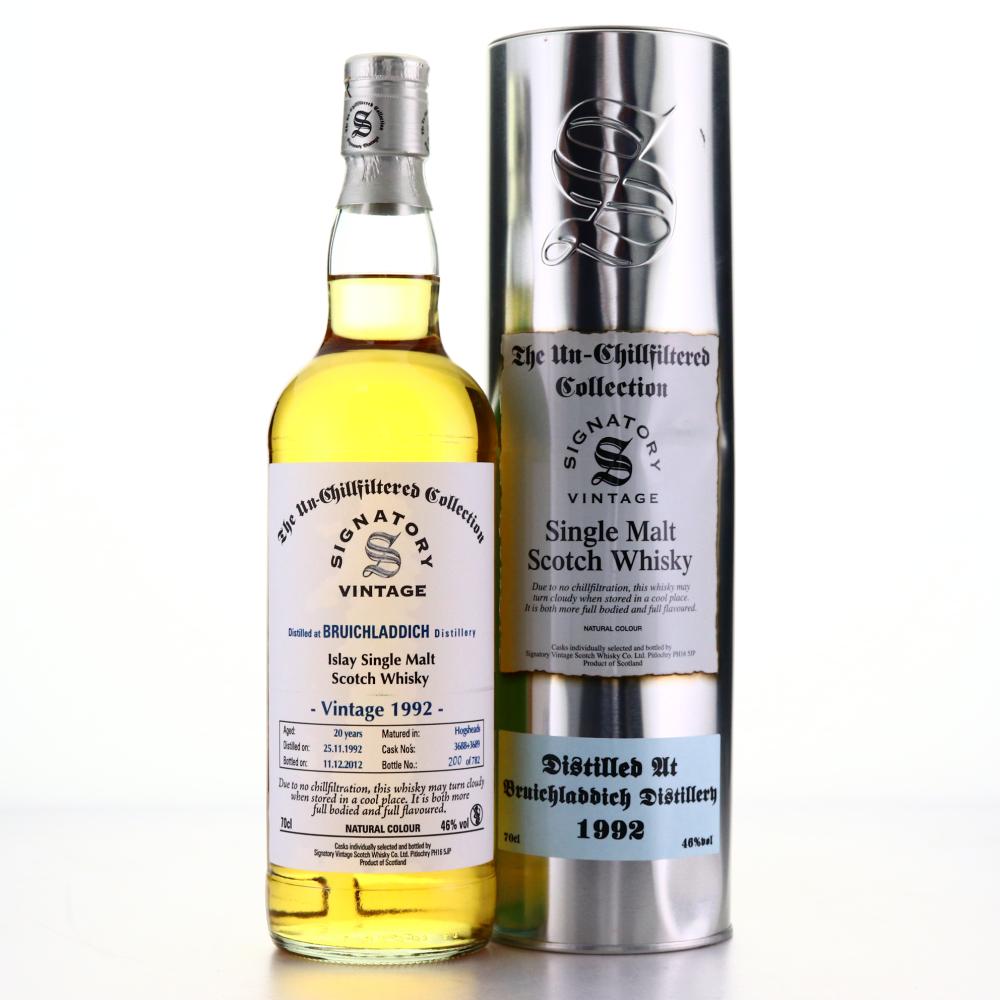 Bruichladdich 1992 Signatory Vintage 20 Year Old