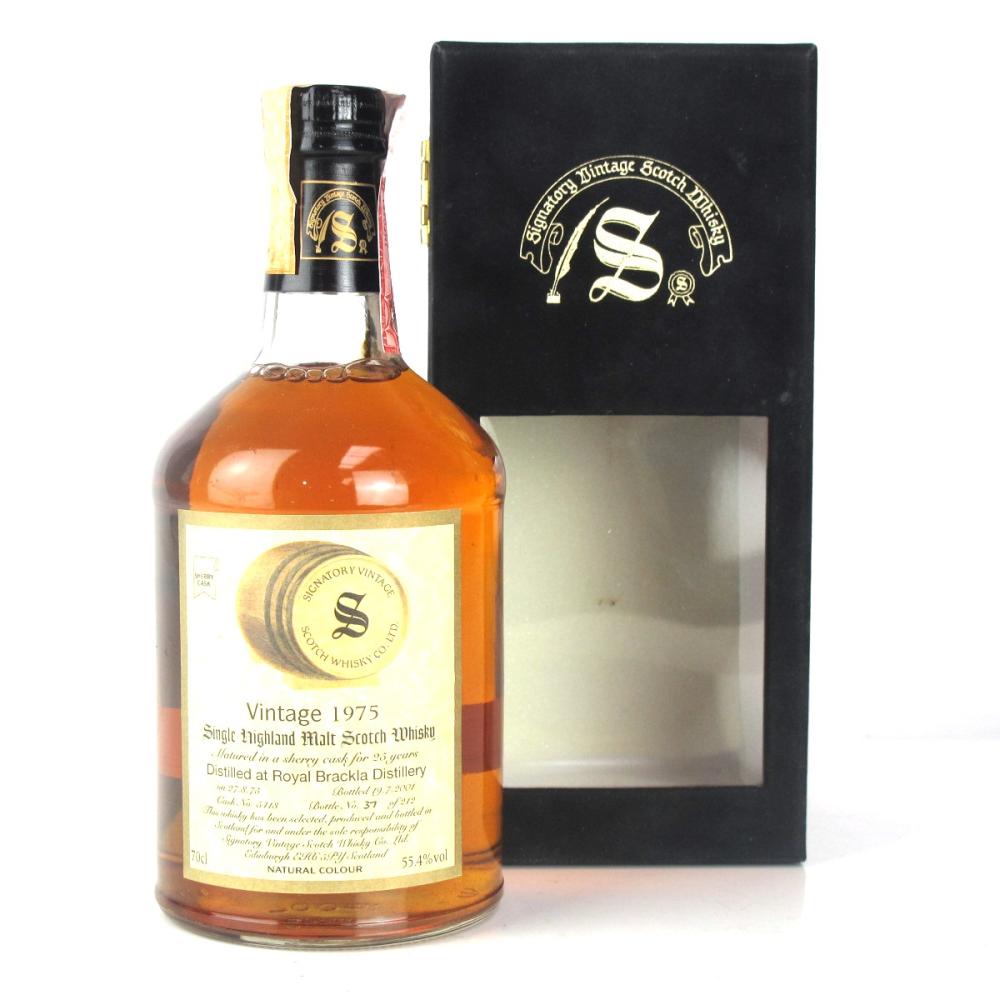 Royal Brackla 1975 Signatory Vintage 25 Year Old Single Sherry Cask