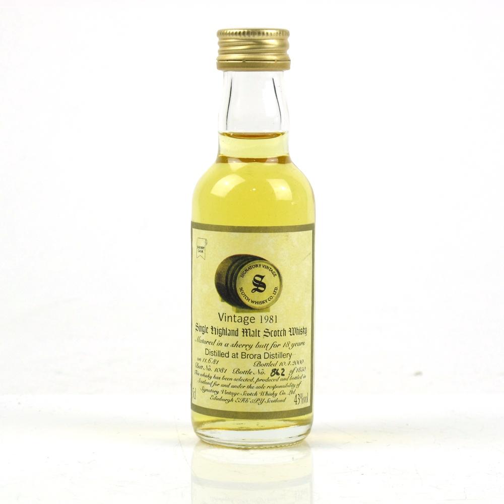 Brora 1981 Signatory Vintage 20 Year Old 5cl