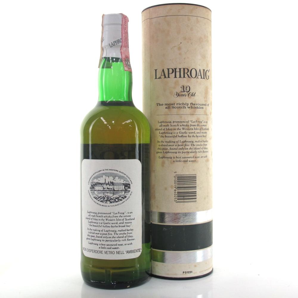 Laphroaig 10 Year Old 1980s / Italian Import
