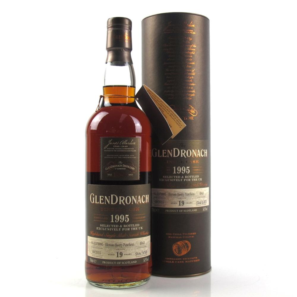 Glendronach 1995 Single Cask 19 Year Old #4943  / UK Exclusive