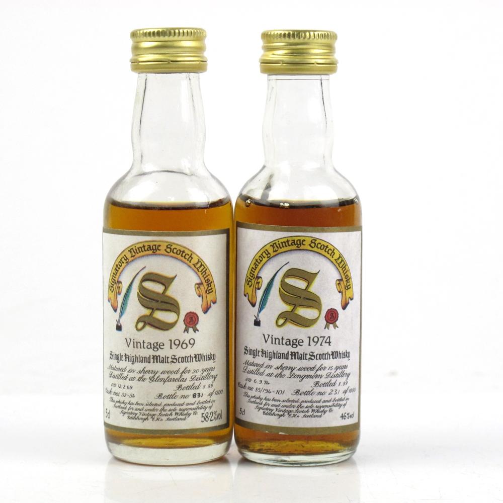 Glenfarclas 1969 20 Year Old and Longmorn 1975 15 Year Old Gordon and MacPhails 2 x 5cl