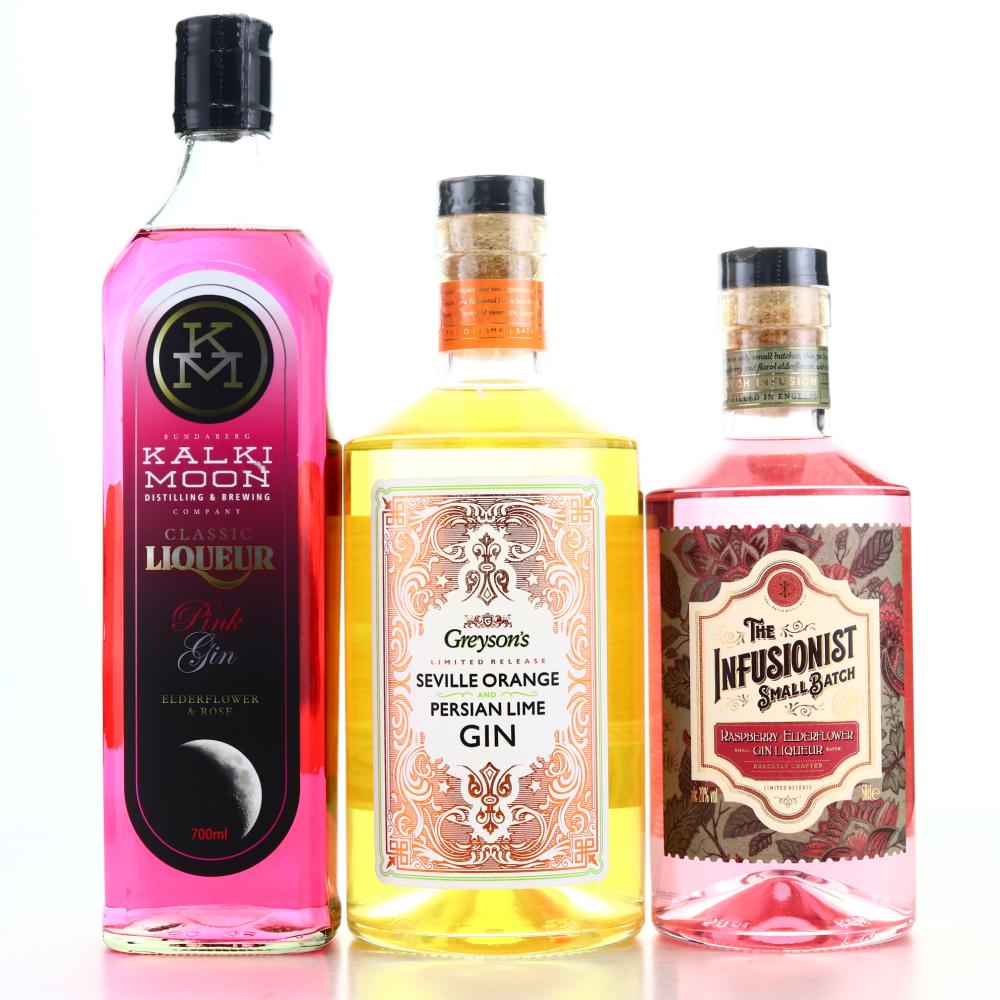 Gin & Gin Liqueur x 3