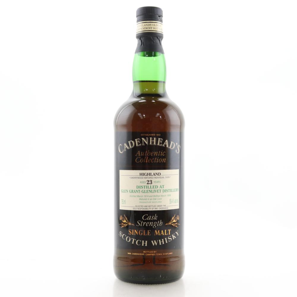 Glen Grant 1974 Cadenhead's 23 Year Old / US Import