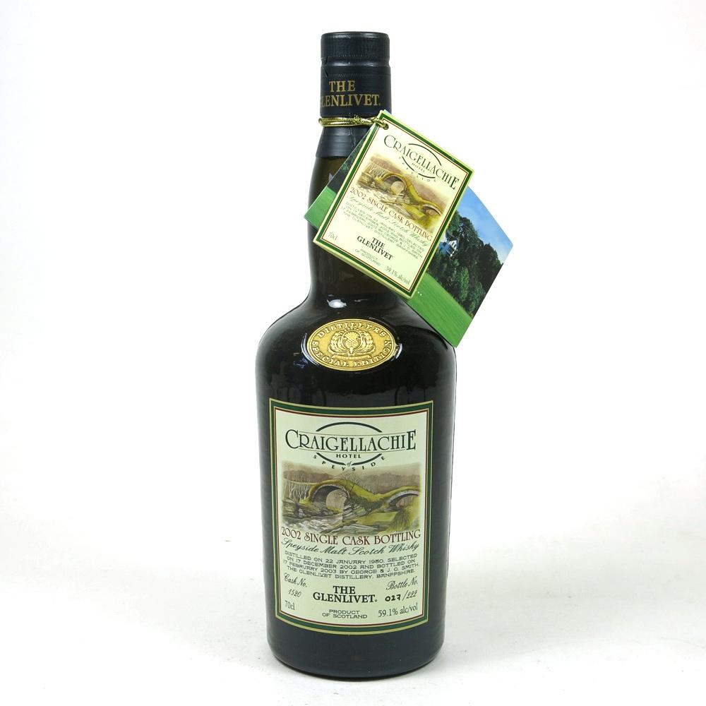 Glenlivet 1980 Single Cask 22 Year Old / Craigellachie Hotel 
