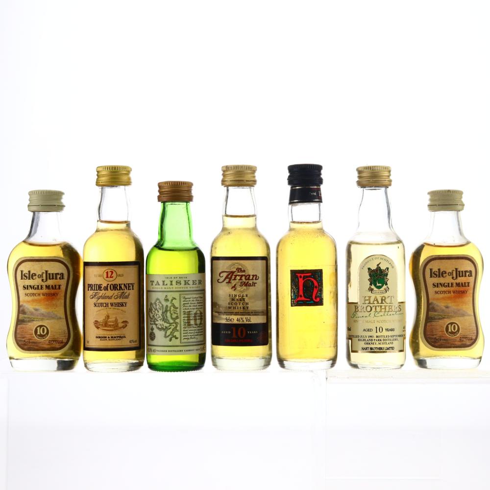 Island Miniature Selection x 7 / including HIghland Park Hart Brothers