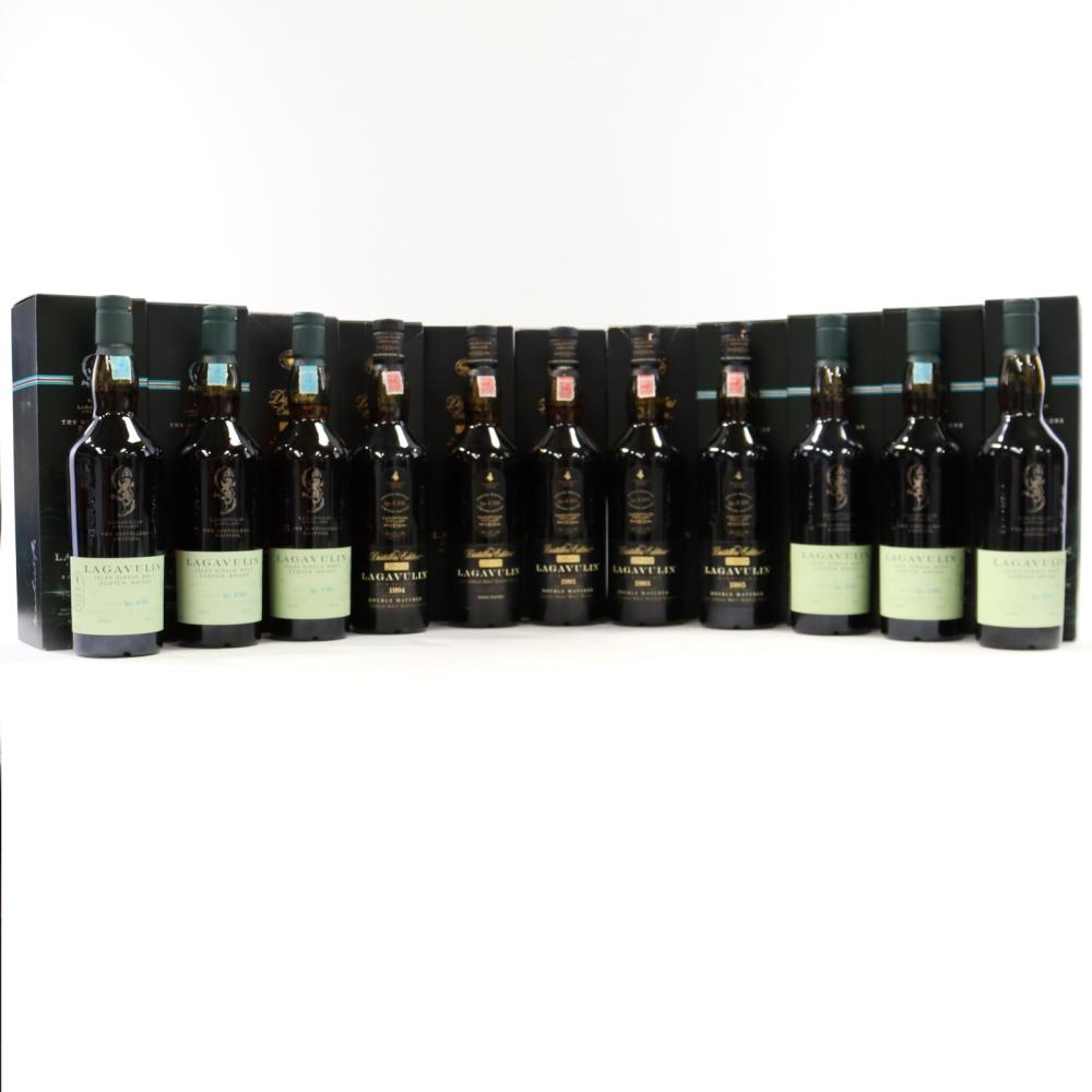 Lagavulin 1991 & 1993-2002 Distillers Edition 11 x 70cl