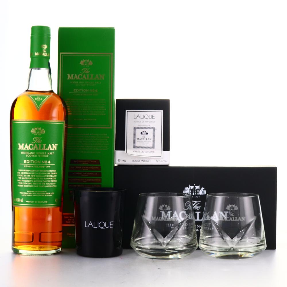 Macallan Edition No.4 Limited Edition Signed Print / with Candle & 2 x Glasses