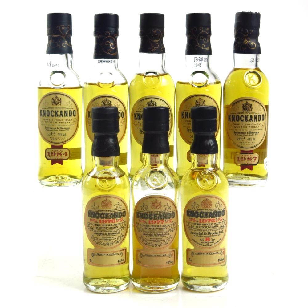 Knockando Miniature Selection 8 x 5cl / including 1976