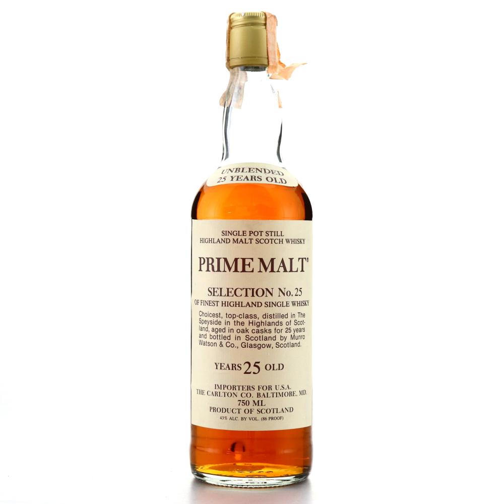 Glen Grant 25 Year Old Prime Malt Selection No.25 / Carlton Import, US