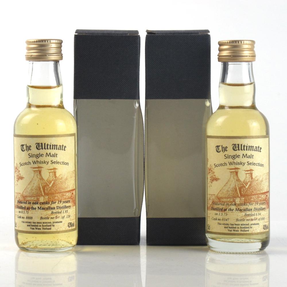 Macallan 1975 The Ultimate 19 year Old Miniatures 2 x 5cl