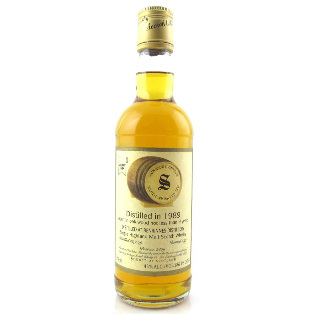 Benrinnes 1989 Signatory Vinatge 9 Year Old 37.5cl / US Import