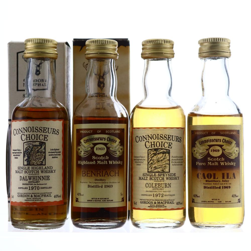 Gordon and MacPhail Miniature Selection x 4 / includes Coleburn 1972