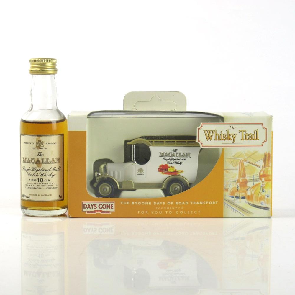 Macallan 10 Year Old Miniature and Whisky Trail Van
