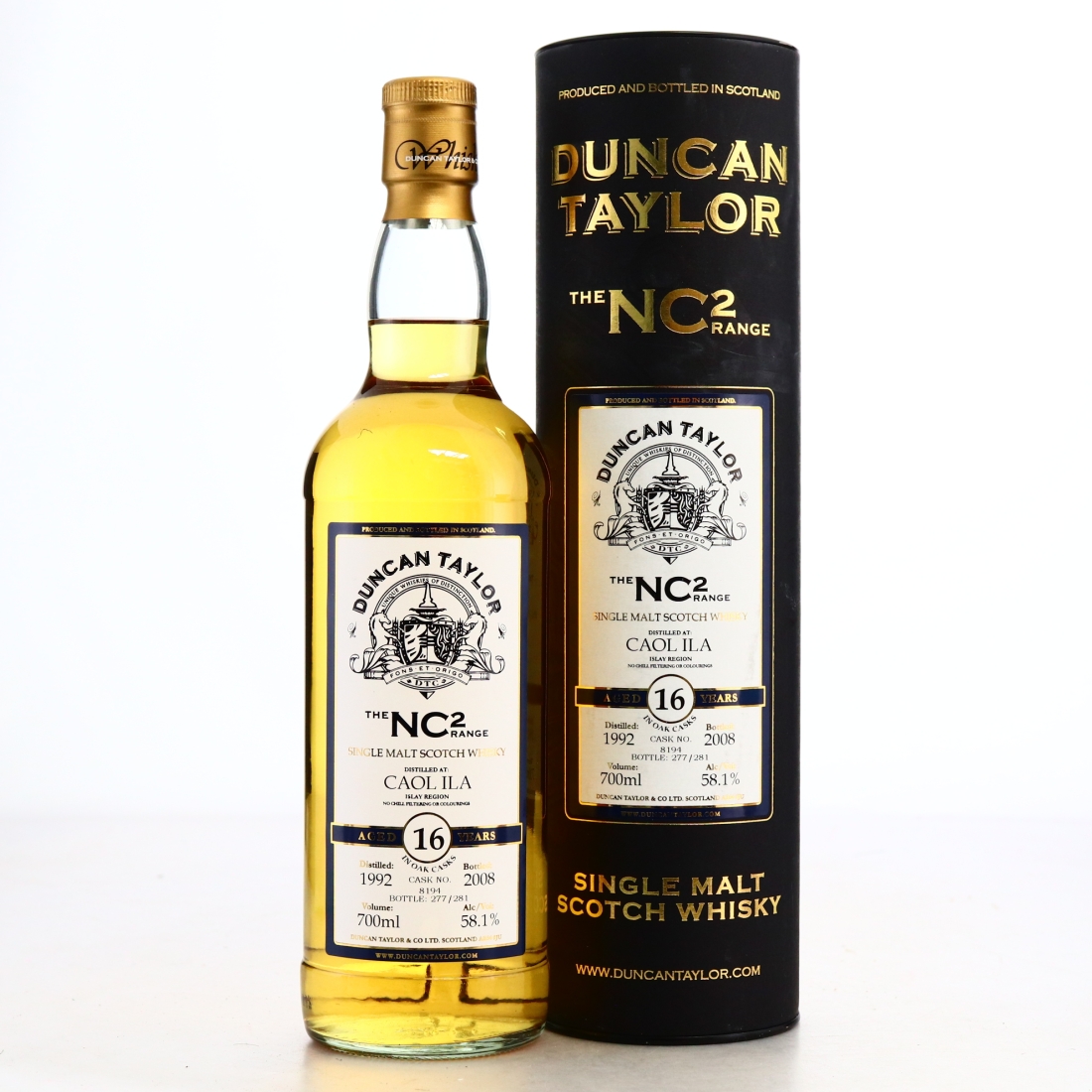 Caol Ila 1992 Duncan Taylor 16 Year Old NC²