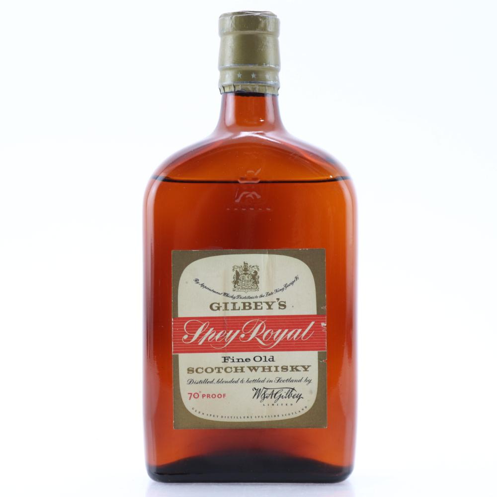Gilbey's 10 Year Old Spey Royal 1950s Half Bottle