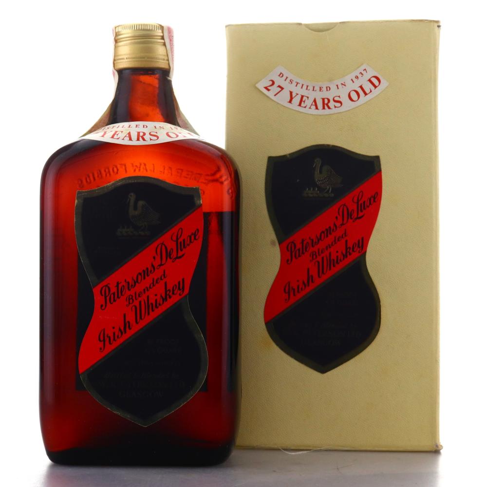 Paterson's 1937 De Luxe Irish Whiskey 27 Year Old