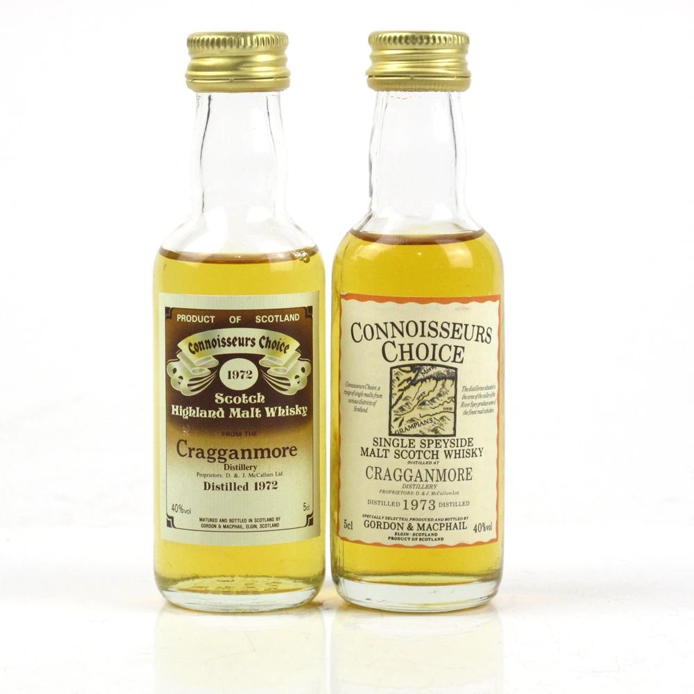 Cragganmore 1972 and 1973 Gordon and MacPhail 2 x 5cl