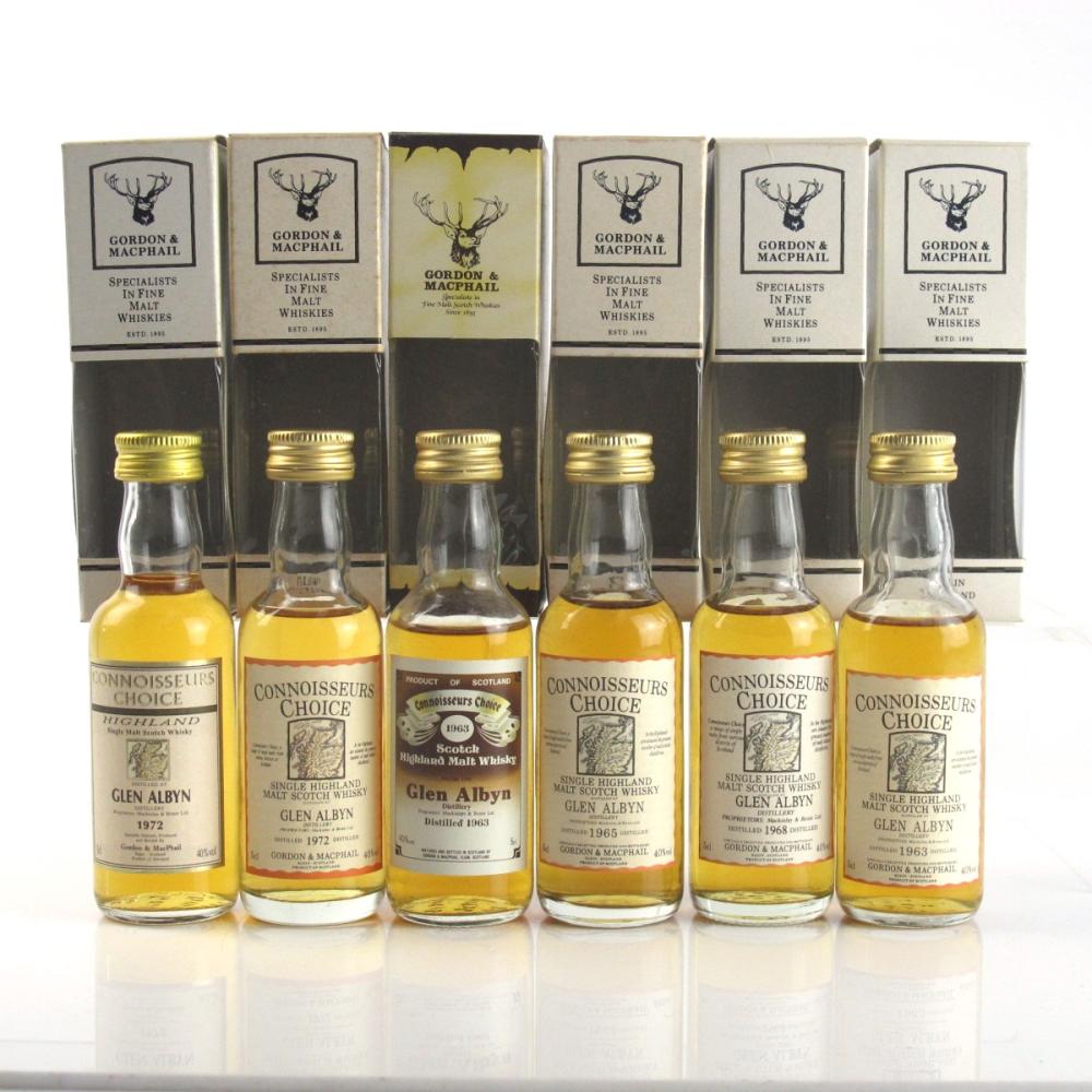 Glen Albyn Gordon and MacPhail Miniature Selection 6 x 5cl