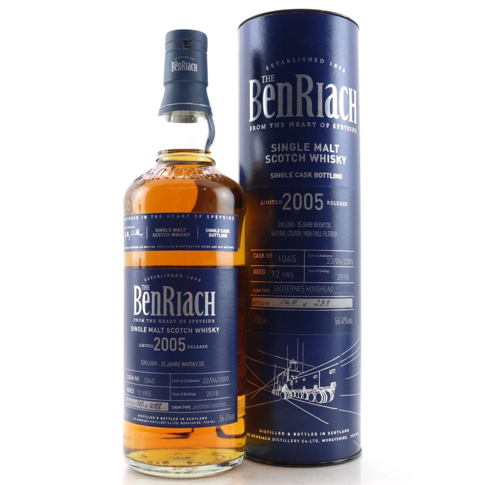 Benriach 2005 Single Cask 12 Year Old #1045 / Sauternes Hogshead