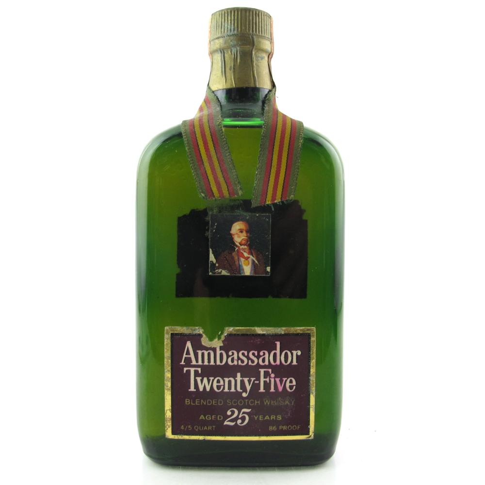 Ambassador Twenty-Five 25 Year Old Scotch Whisky 1970s / US Import