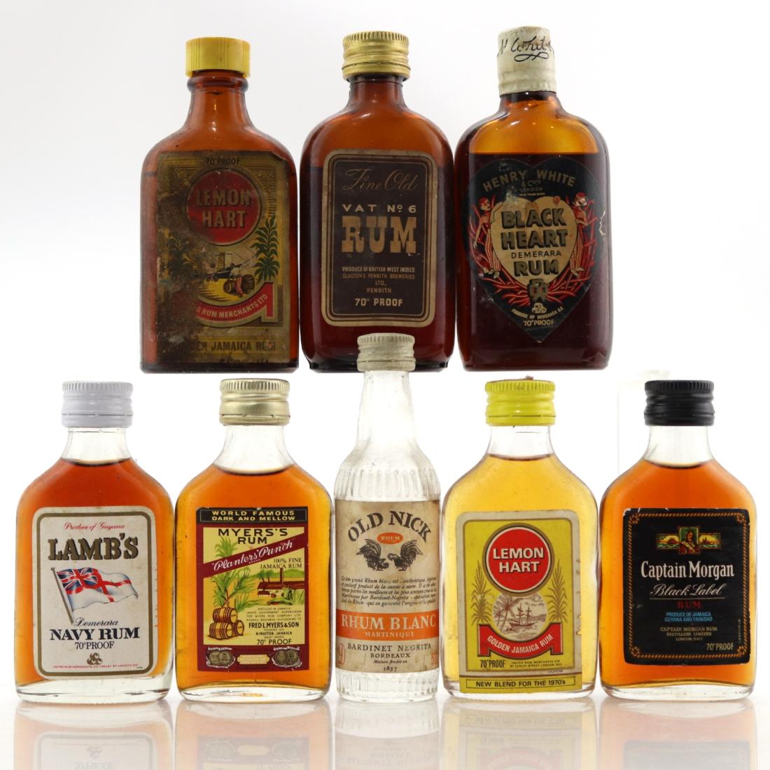 Miscellaneous Rum Miniatures x 8 / includes Lemon Hart Whisky | Whisky ...