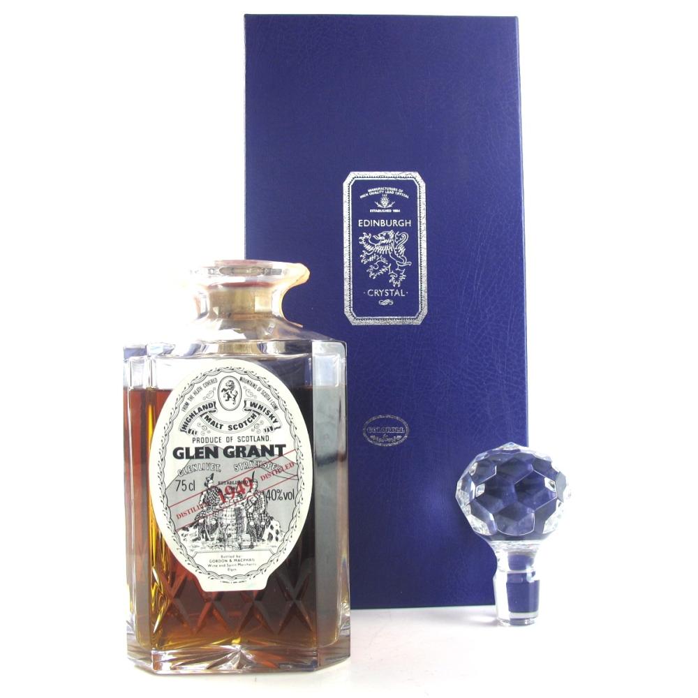 Glen Grant 1949 Gordon and MacPhail Edinburgh Crystal Decanter