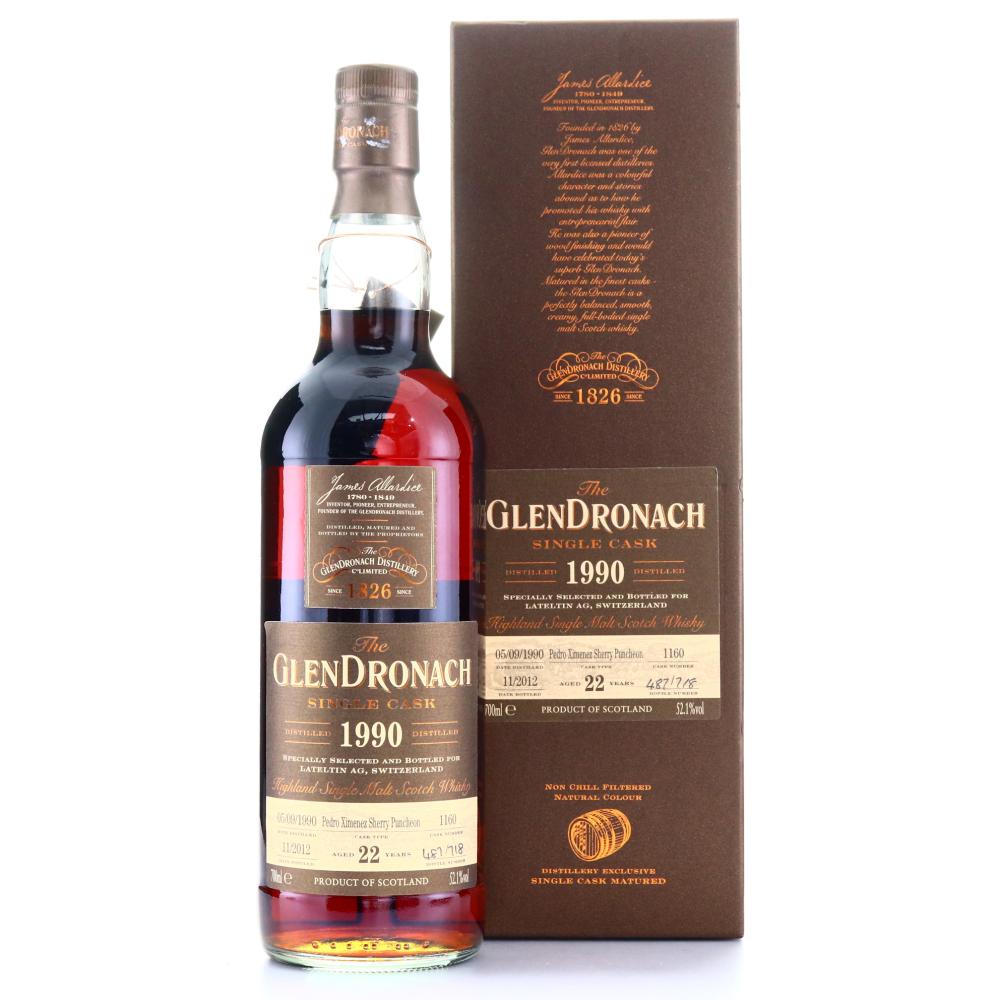 Glendronach 1990 Single PX Cask 22 Year Old #1160 / Lateltin AG