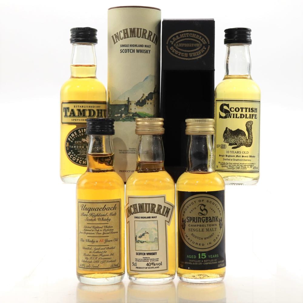 Single Malt Miniature Selection 5 x 5cl / includes Strathmill Scottish Wildlife