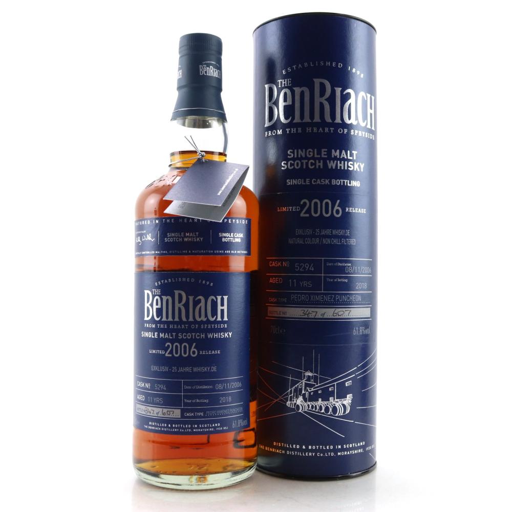 Benriach 2006 Single Cask 11 Year Old #5294 / PX Puncheon