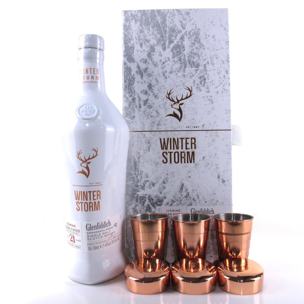 Glenfiddich 21 Year Old Experimental Series #3 Winter Storm / Includes 3 Branded Collapsible Cups