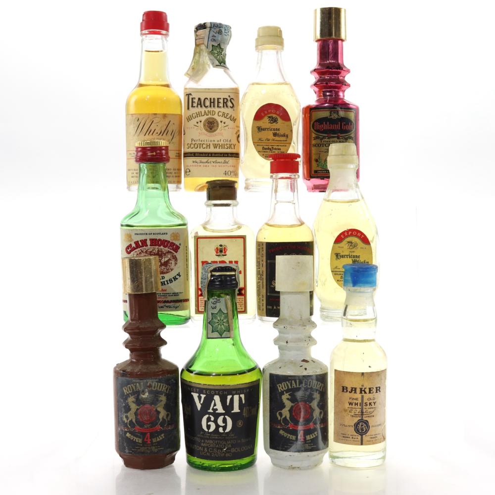 Miscellaneous Whisky Miniature Selection x 12