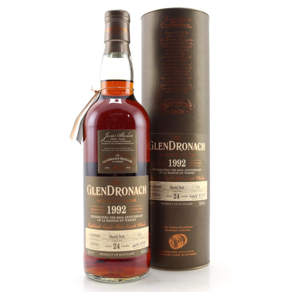 Glendronach 1992 Single Cask 24 Year Old #102 / LDMW 60th Anniversary