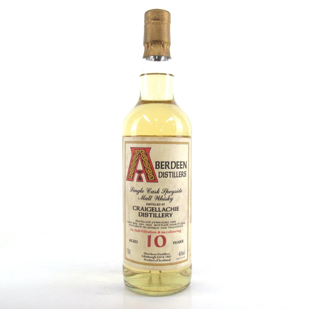 Craigellachie 1996 Aberdeen Distillers 10 Year Old