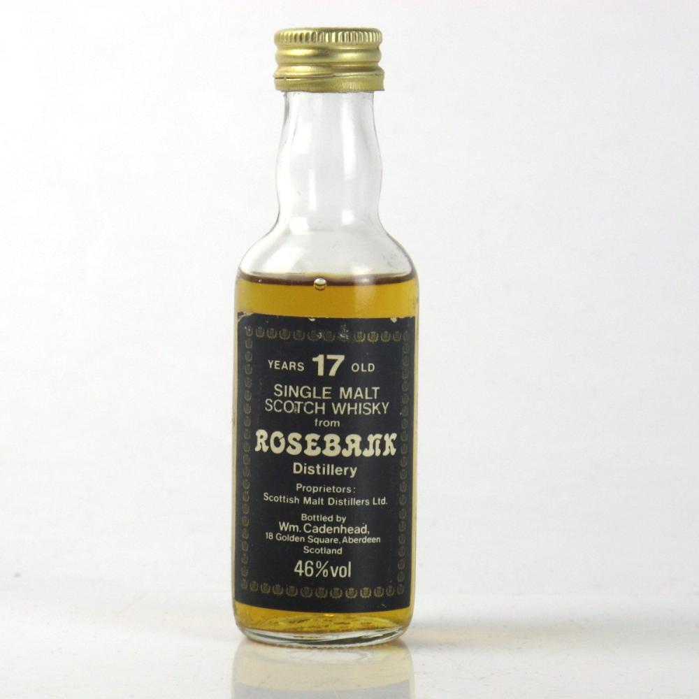 Rosebank 17 Year Old Cadenhead's 1980s Miniature 5cl 