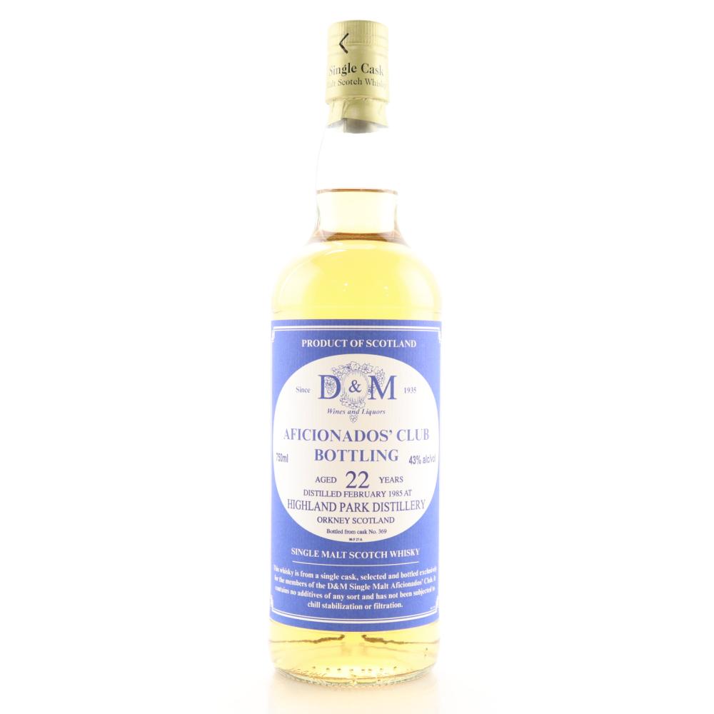 Highland Park 1985 Aficionado's Club 22 Year Old 75cl / US Import